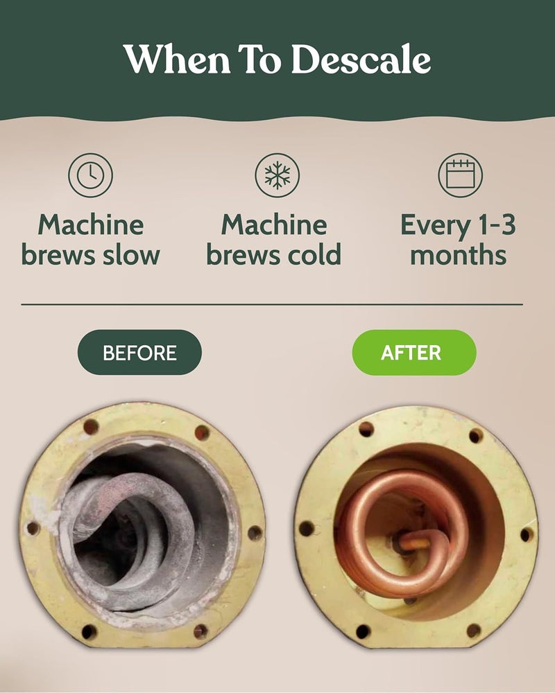 Roobi Nespresso Vertuo Compatible Descaling Solution. Eco-Friendly Formula to Clean & Descale Your Nespresso Vertuoline Machine. 2 Uses per Bottle, 2 Pack. Carbon Neutral Vertuo Descaling Kit. - Image 5